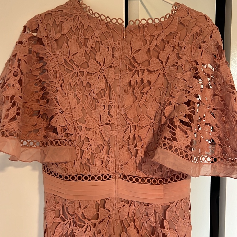 ASOS Blush lace dress Size 10 NWT - Picture 5 of 8